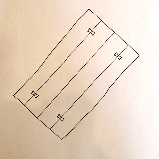 「うま介」の耳つきテーブル