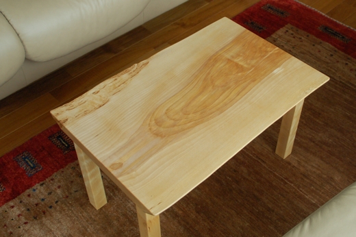 カバ材１枚板ローテーブル