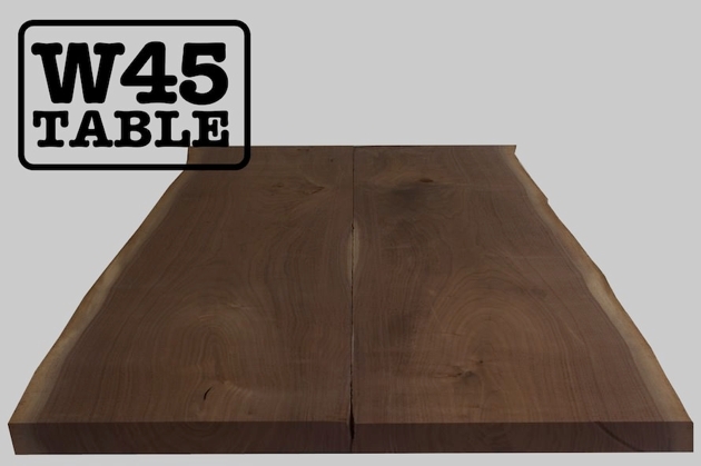 ウォールナット材耳つきテーブルが作れる天板【No.1564】 | 無垢材家具で温かいやすらぎのある生活を 家具屋で働く双子のブログ